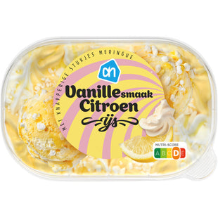 Vanille smaak citroen ijs