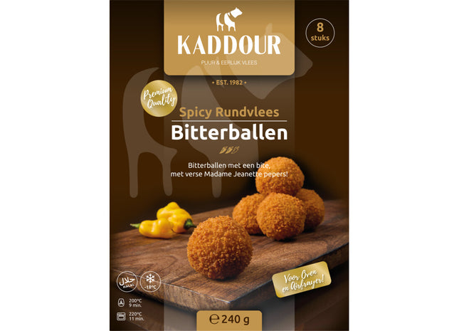 Kaddour Spicy rundvless bitterballen
