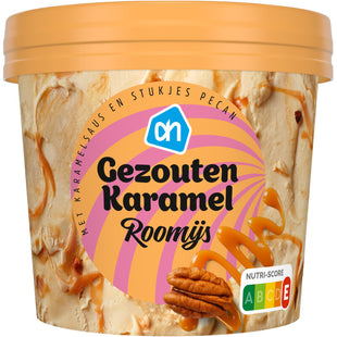Gezouten karamel roomijs