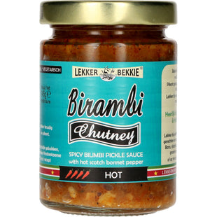Lekker Bekkie Birambi chutney