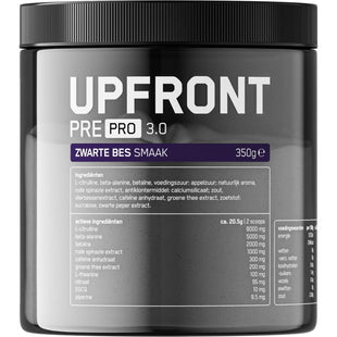 Upfront Pre pro 3.0 zwarte bes smaak