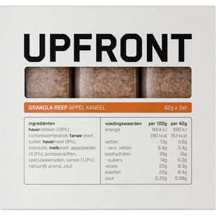 Upfront Granola reep appel kaneel smaak
