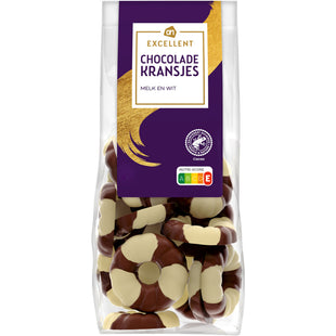 Excellent Chocoladekransjes melk en wit