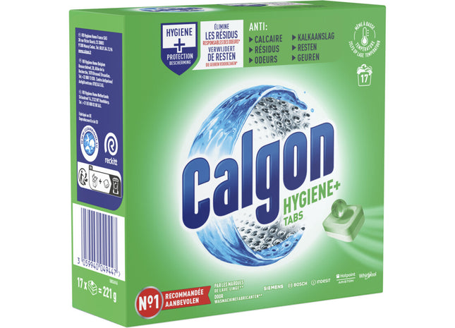 Calgon Hygine+ wasmachinereiniger en anti kalk