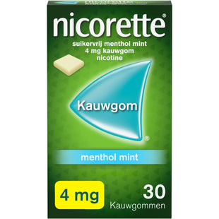 Nicorette Menthol mint kauwgom 4mg