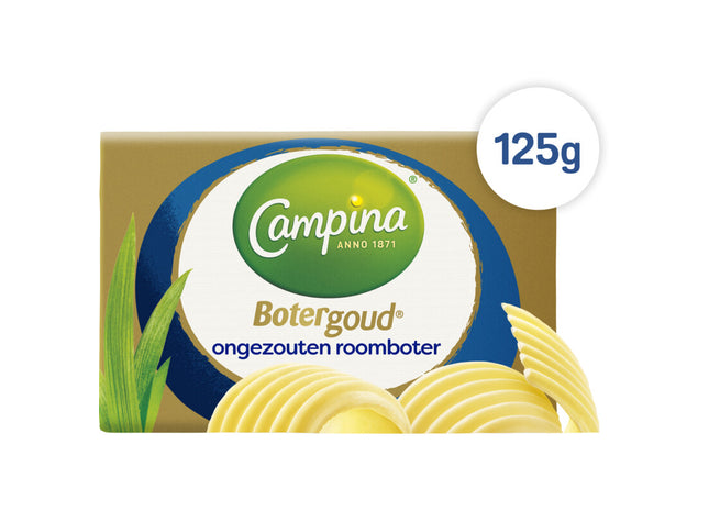 Campina Botergoud ongezouten roomboter