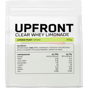 Upfront Clear whey limonade limoen munt smaak