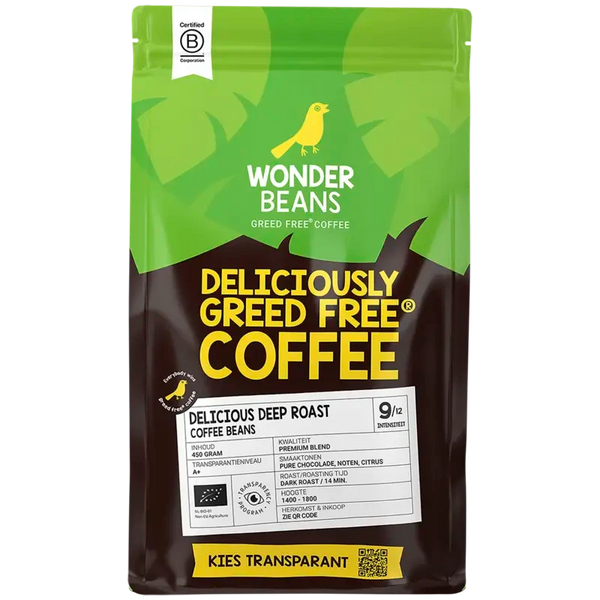 WonderBeans Delicious deep roast coffee beans