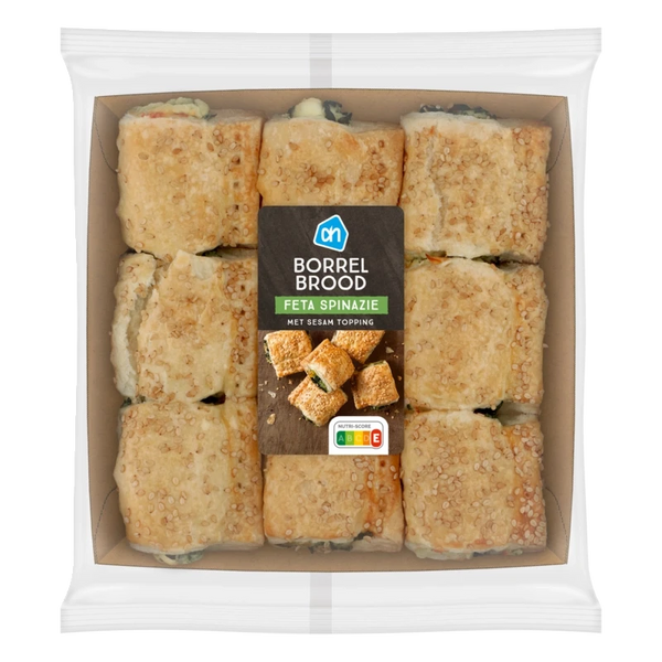 Borrelbrood feta spinazie