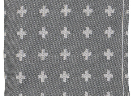 tea towel - 65 x 65 - cotton - gray pluses