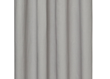 ready made curtain with rings gray