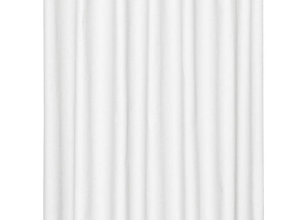 ready made curtain with pleated band white