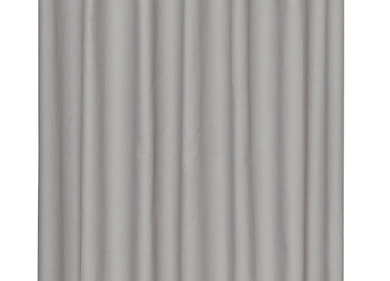 ready made curtain with pleat band grey