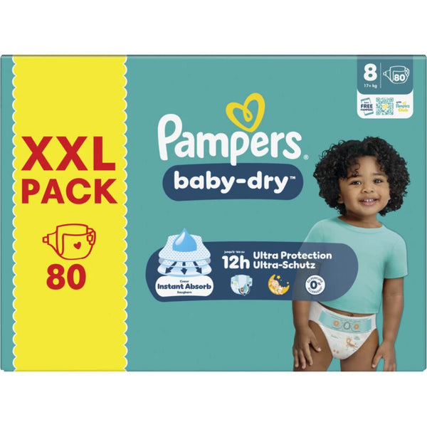 Pampers Baby-Dry diapers size 8 XXL pack