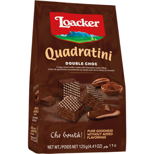 Loacker Quadratini double choc