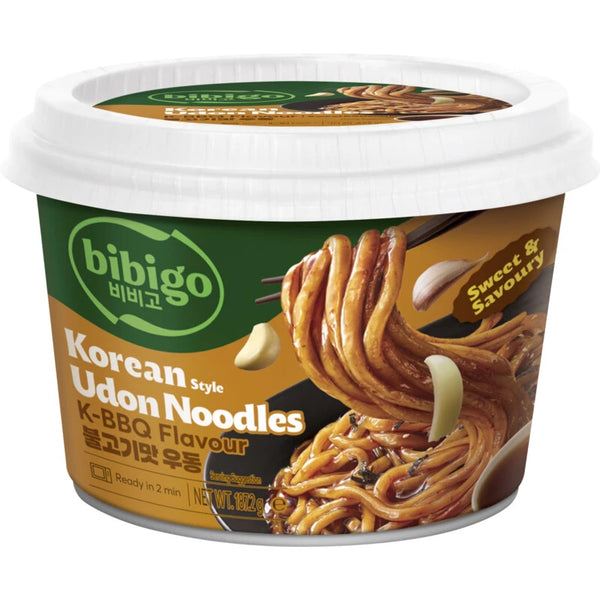 Bibigo Udon-Nudeln koreanische Art mit K-BBQ-Geschmack