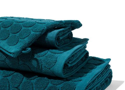 towels - heavy quality - dotted dark green