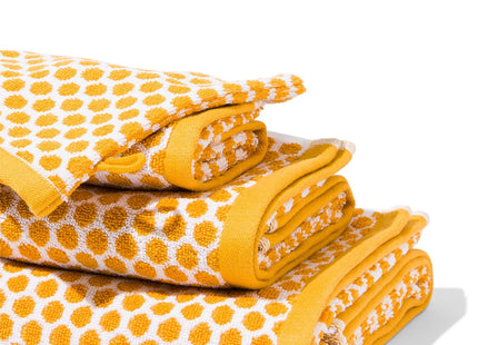 towels - heavy quality - dotted ocher yellow