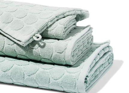 handdoeken - zware kwaliteit - gestipt lichtgroen