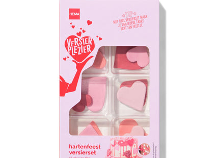 decorating fun edible decoration set - heart party