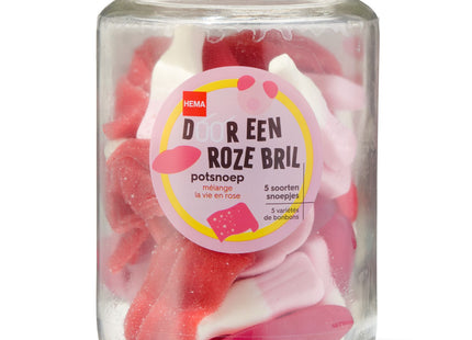 roze snoep in pot 350gram  Dutchshopper