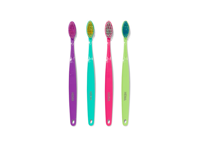 tandenborstels - medium - 4 stuks