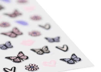 nail stickers butterflies