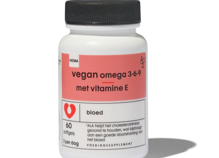 vegan omega 3-6-9 with vitamin E - 60 pcs