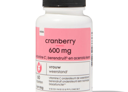 cranberry 600mg - 60 stuks