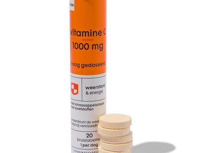 vitamine C 1000mg hoog gedoseerd bruistablet - 20 stuks