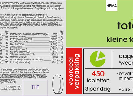 multi totaal - 450 stuks
