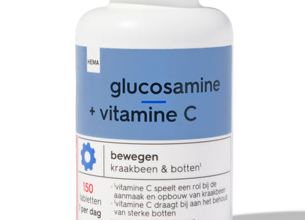 glucosamine + vitamine C - 150 stuks