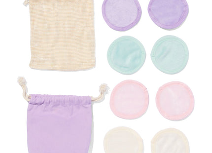 reusable cotton pads with washing and storage bag - pack of 8