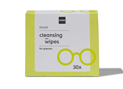 moist glasses cleaning cloths - 30 pcs