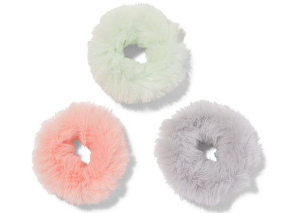 scrunchies fluffy - 3 pcs