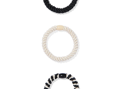 braided hair elastics - 3 pieces