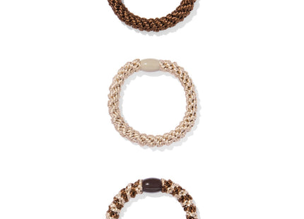 braided hair elastics - 3 pieces