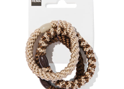 braided hair elastics - 3 pieces