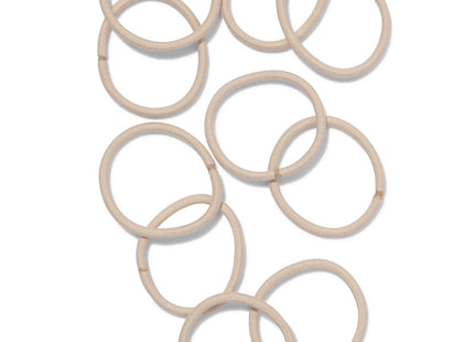 hair elastics beige Ø5cm - 10 pieces