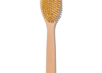 bath and shower brush with coconut bristles