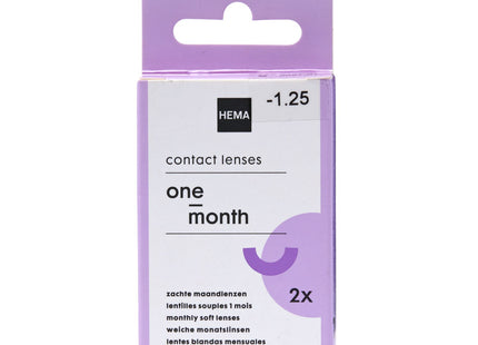 soft monthly lenses -2.50 - 2 pieces