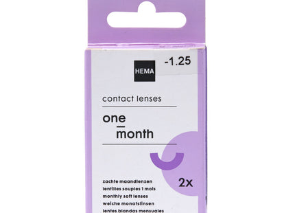 soft monthly lenses -1.75 - 2 pieces
