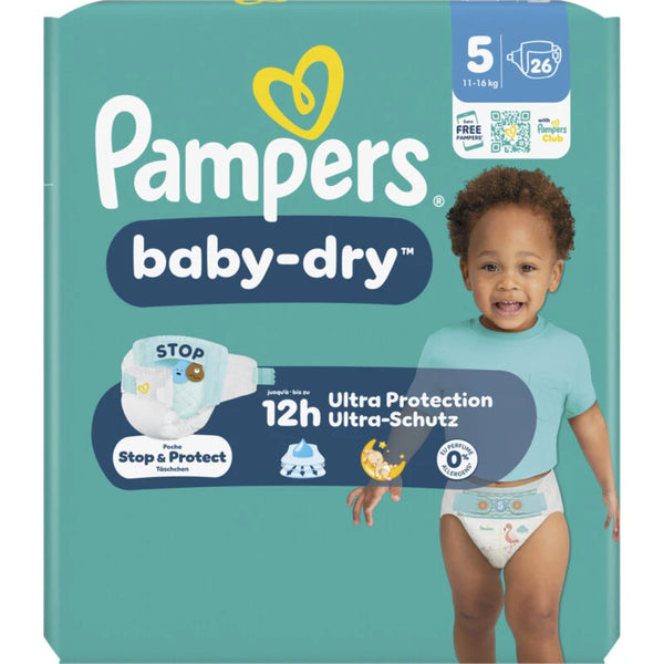Pampers Baby-Dry Windeln Größe 5