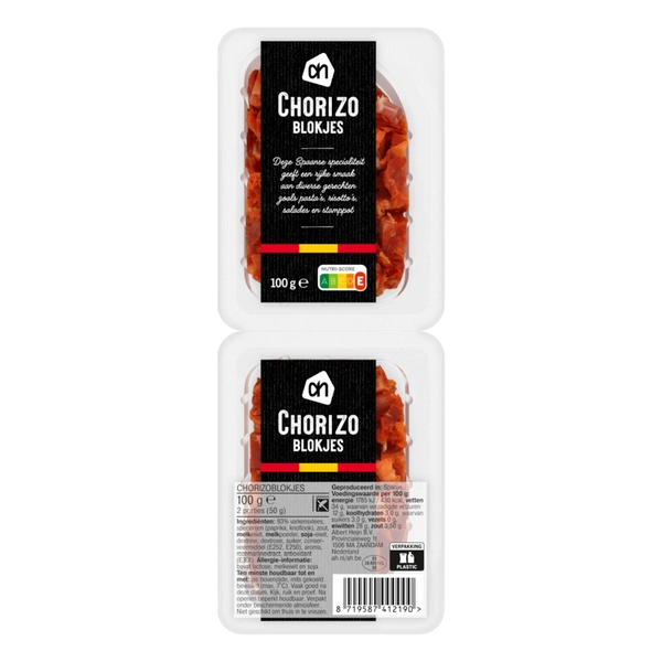 Chorizo blokjes