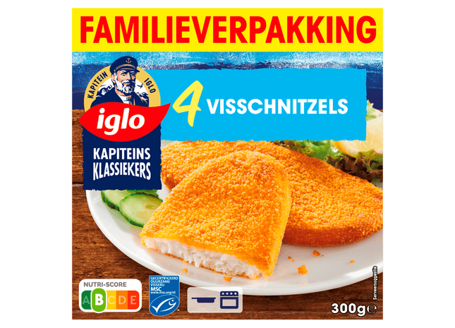 Iglo Kapitein Klassiekers Visschnitzel