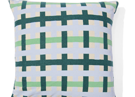 cushion with cushion cover 45x45 diamond green