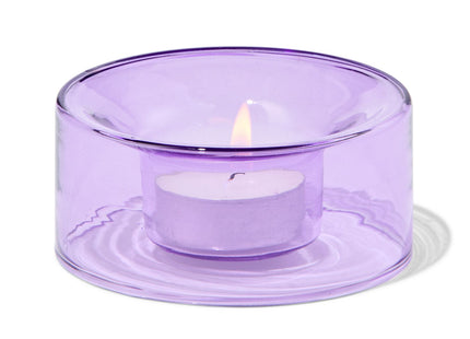 mood light holder Ø4x4 purple glass