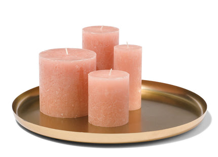 candle coaster - Ø 33 cm - gold