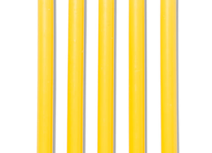 long household candles Ø2.2x29 yellow - 12 pcs