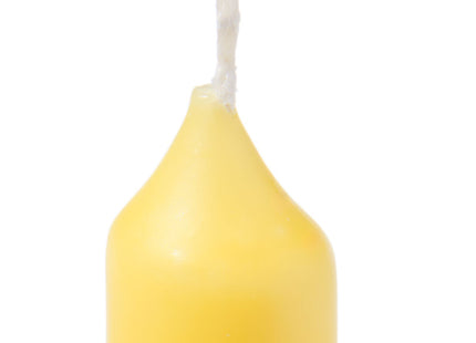 long household candles Ø2.2x29 yellow - 12 pcs